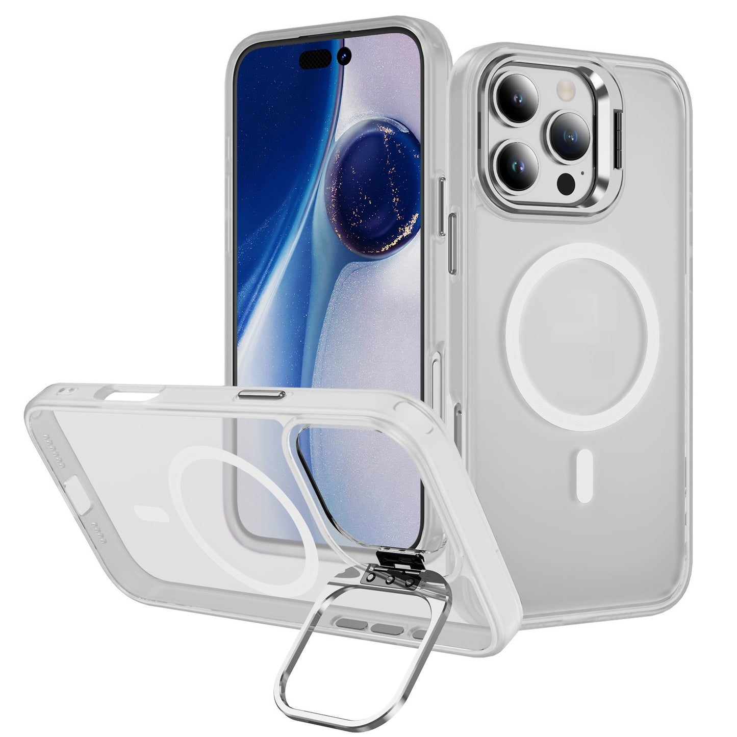 Coque de téléphone magnétique avec support d’objectif (lentille)