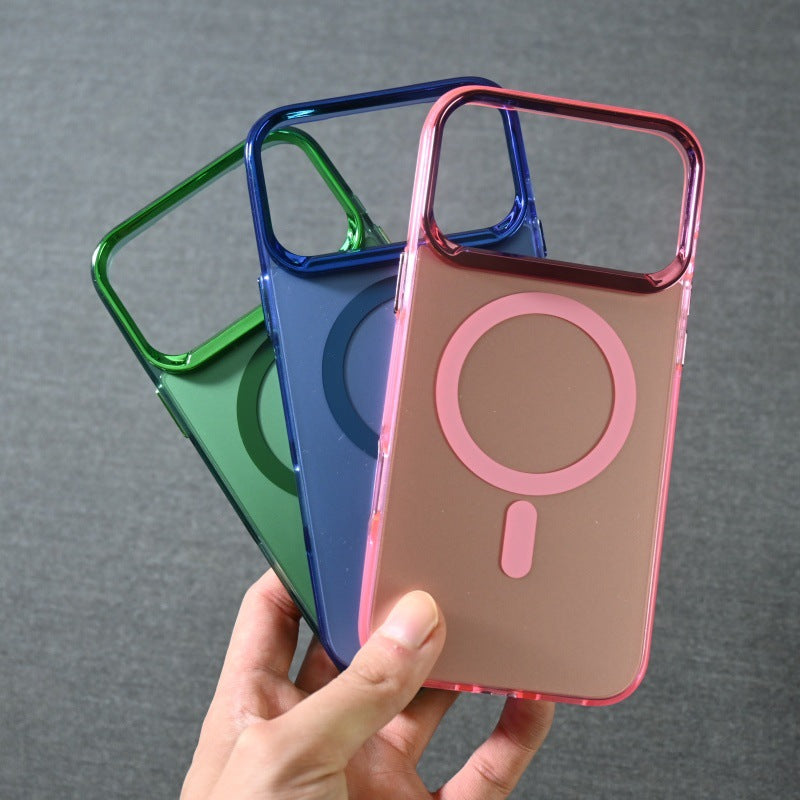Coque de téléphone portable électroplaquée anti-empreintes, portable