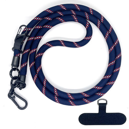 Cordon de téléphone en corde d’escalade 10 mm avec joint, bandoulière réglable pour téléphone portable et appareil photo, sangle anti-perte pour le cou
