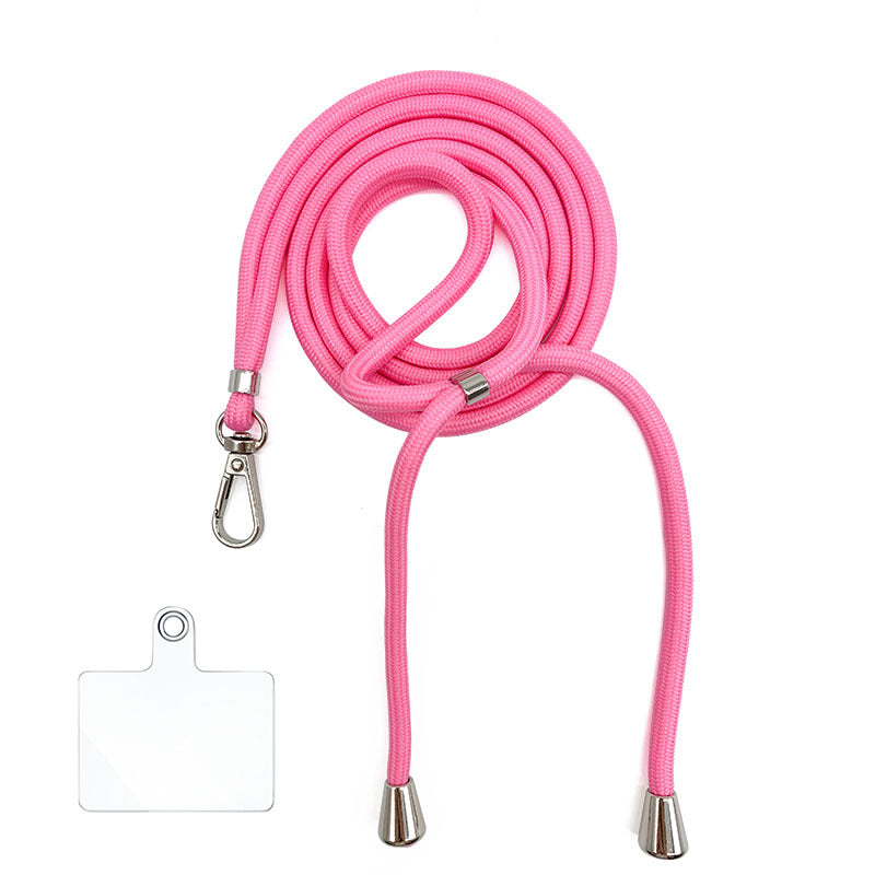 Cordon bandoulière en nylon 6 mm avec autocollants pour coque de téléphone
