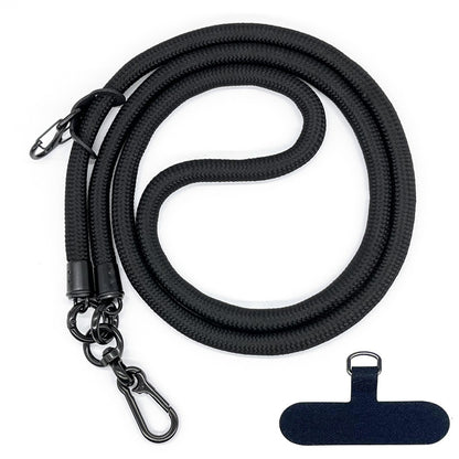 Cordon de téléphone en corde d’escalade 10 mm avec joint, bandoulière réglable pour téléphone portable et appareil photo, sangle anti-perte pour le cou