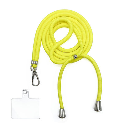Cordon bandoulière en nylon 6 mm avec autocollants pour coque de téléphone