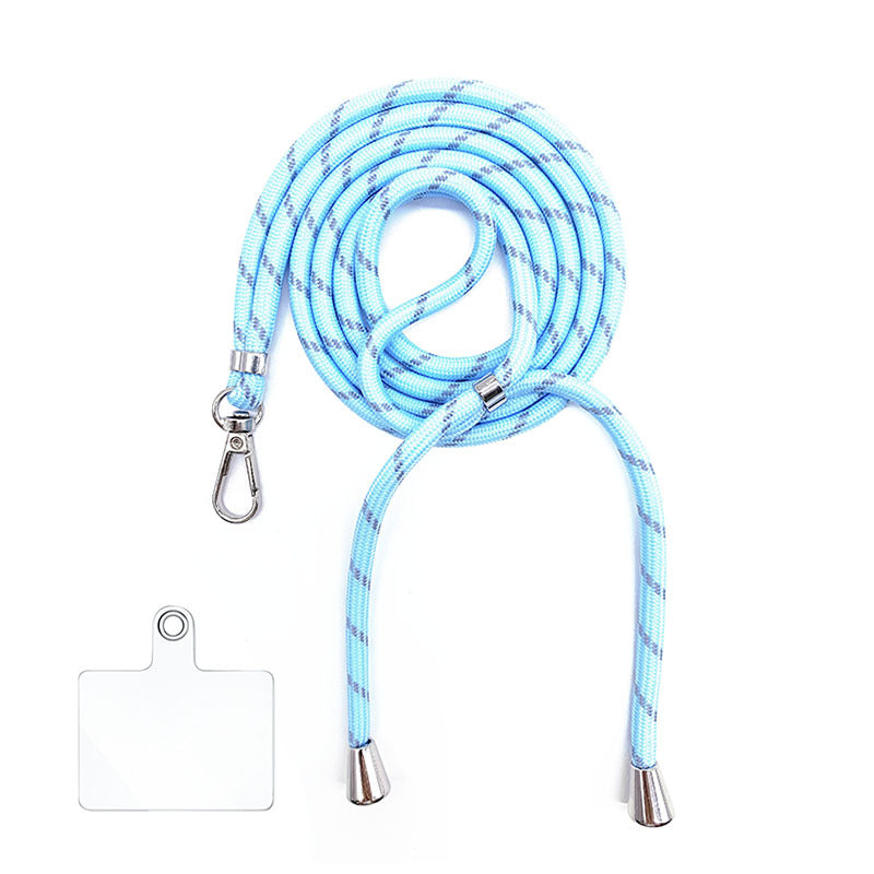 Cordon bandoulière en nylon 6 mm avec autocollants pour coque de téléphone