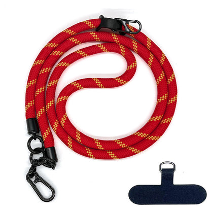 Cordon de téléphone en corde d’escalade 10 mm avec joint, bandoulière réglable pour téléphone portable et appareil photo, sangle anti-perte pour le cou