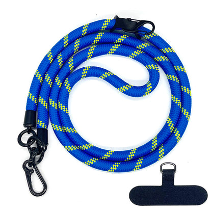 Cordon de téléphone en corde d’escalade 10 mm avec joint, bandoulière réglable pour téléphone portable et appareil photo, sangle anti-perte pour le cou
