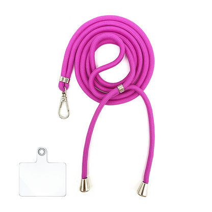 Cordon bandoulière en nylon 6 mm avec autocollants pour coque de téléphone