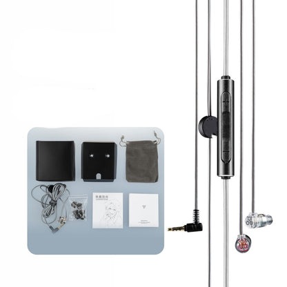 Écouteurs intra-auriculaires HiFi à micro avec transducteur dynamique micro-bobine
