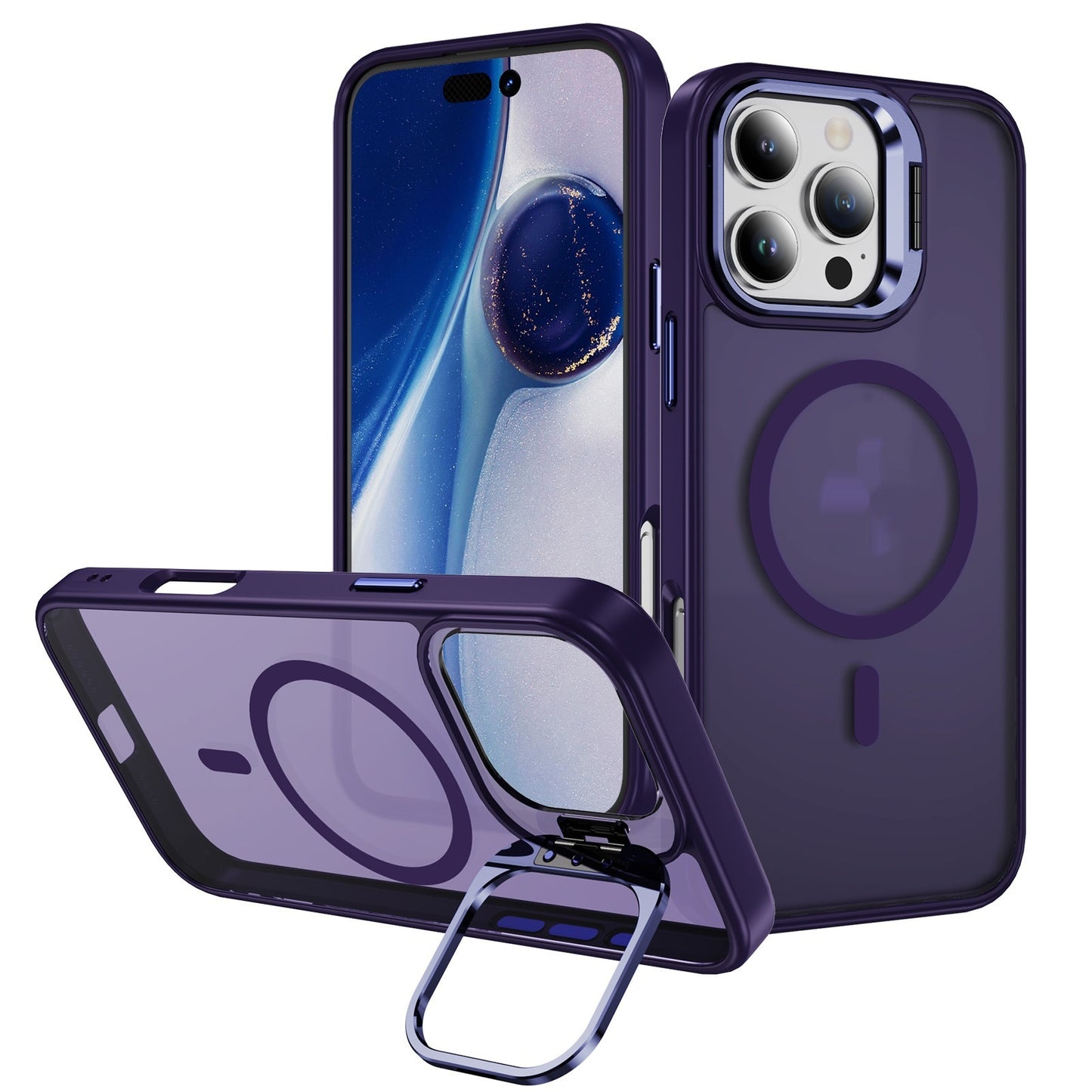 Coque de téléphone magnétique avec support d’objectif (lentille)