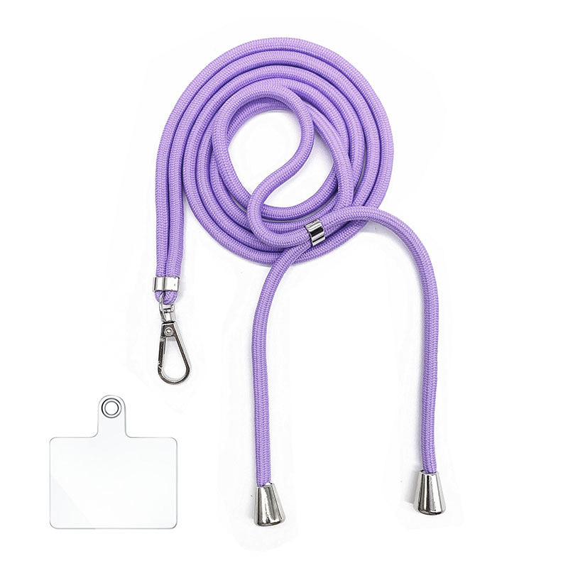 Cordon bandoulière en nylon 6 mm avec autocollants pour coque de téléphone