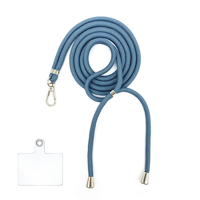Cordon bandoulière en nylon 6 mm avec autocollants pour coque de téléphone