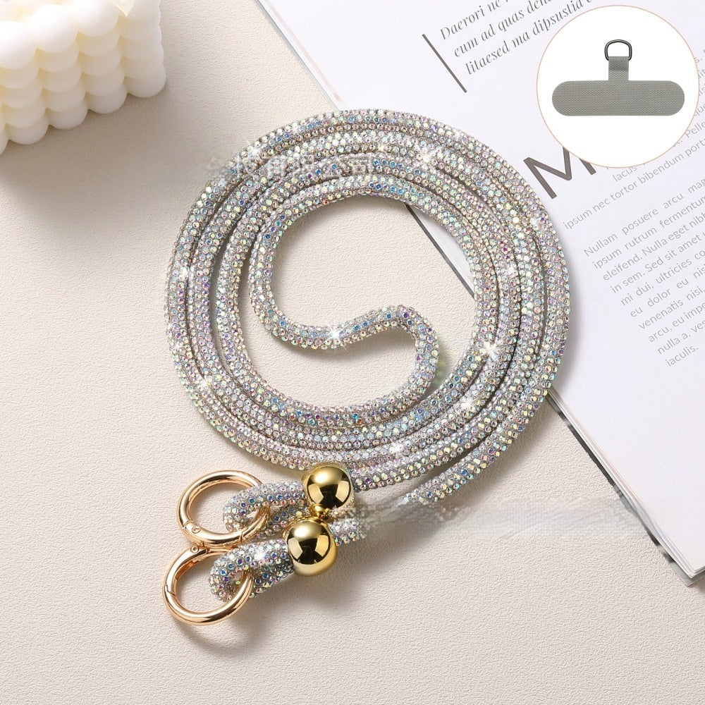 Cordon de téléphone portable de luxe avec strass