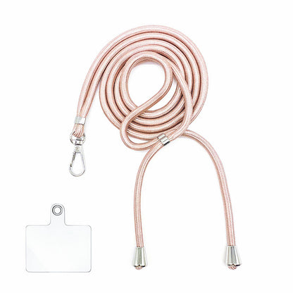 Cordon bandoulière en nylon 6 mm avec autocollants pour coque de téléphone