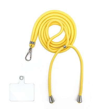Cordon bandoulière en nylon 6 mm avec autocollants pour coque de téléphone