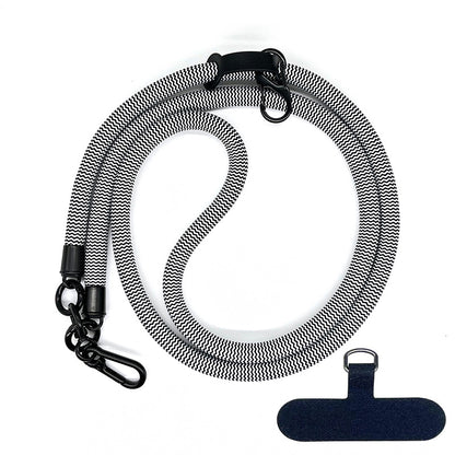 Cordon de téléphone en corde d’escalade 10 mm avec joint, bandoulière réglable pour téléphone portable et appareil photo, sangle anti-perte pour le cou
