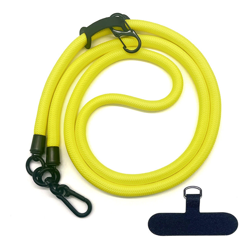 Cordon de téléphone en corde d’escalade 10 mm avec joint, bandoulière réglable pour téléphone portable et appareil photo, sangle anti-perte pour le cou