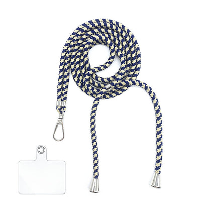 Cordon bandoulière en nylon 6 mm avec autocollants pour coque de téléphone