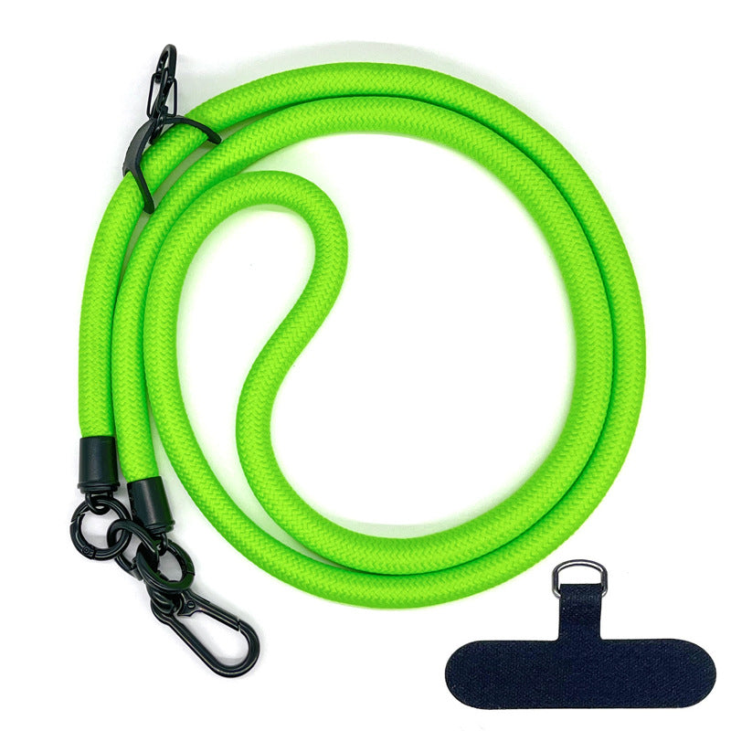 Cordon de téléphone en corde d’escalade 10 mm avec joint, bandoulière réglable pour téléphone portable et appareil photo, sangle anti-perte pour le cou