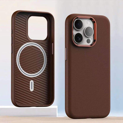 Coque magnétique en cuir uni premium