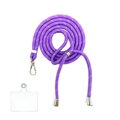 Cordon bandoulière en nylon 6 mm avec autocollants pour coque de téléphone