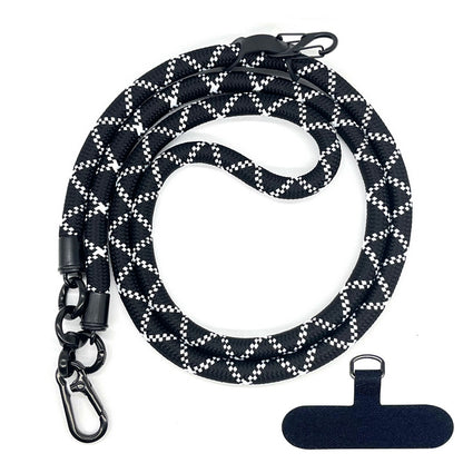 Cordon de téléphone en corde d’escalade 10 mm avec joint, bandoulière réglable pour téléphone portable et appareil photo, sangle anti-perte pour le cou