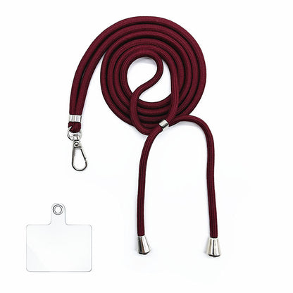 Cordon bandoulière en nylon 6 mm avec autocollants pour coque de téléphone