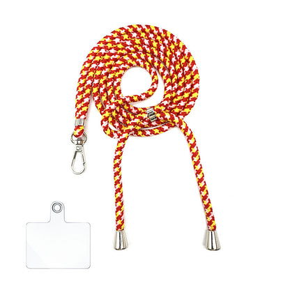 Cordon bandoulière en nylon 6 mm avec autocollants pour coque de téléphone