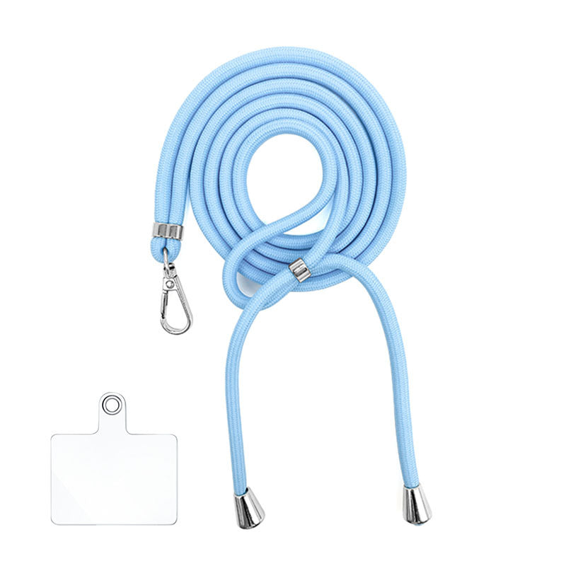 Cordon bandoulière en nylon 6 mm avec autocollants pour coque de téléphone