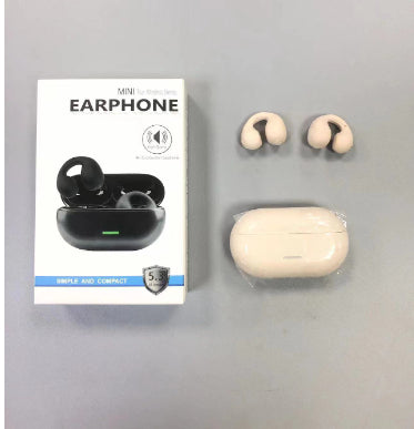 Casque Bluetooth sans fil à clip d’oreille TWS, confortable à porter, non intra-auriculaire, sport, conduction osseuse, Bluetooth 5.3