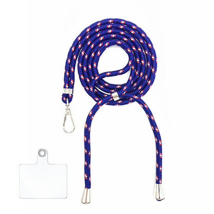 Cordon bandoulière en nylon 6 mm avec autocollants pour coque de téléphone